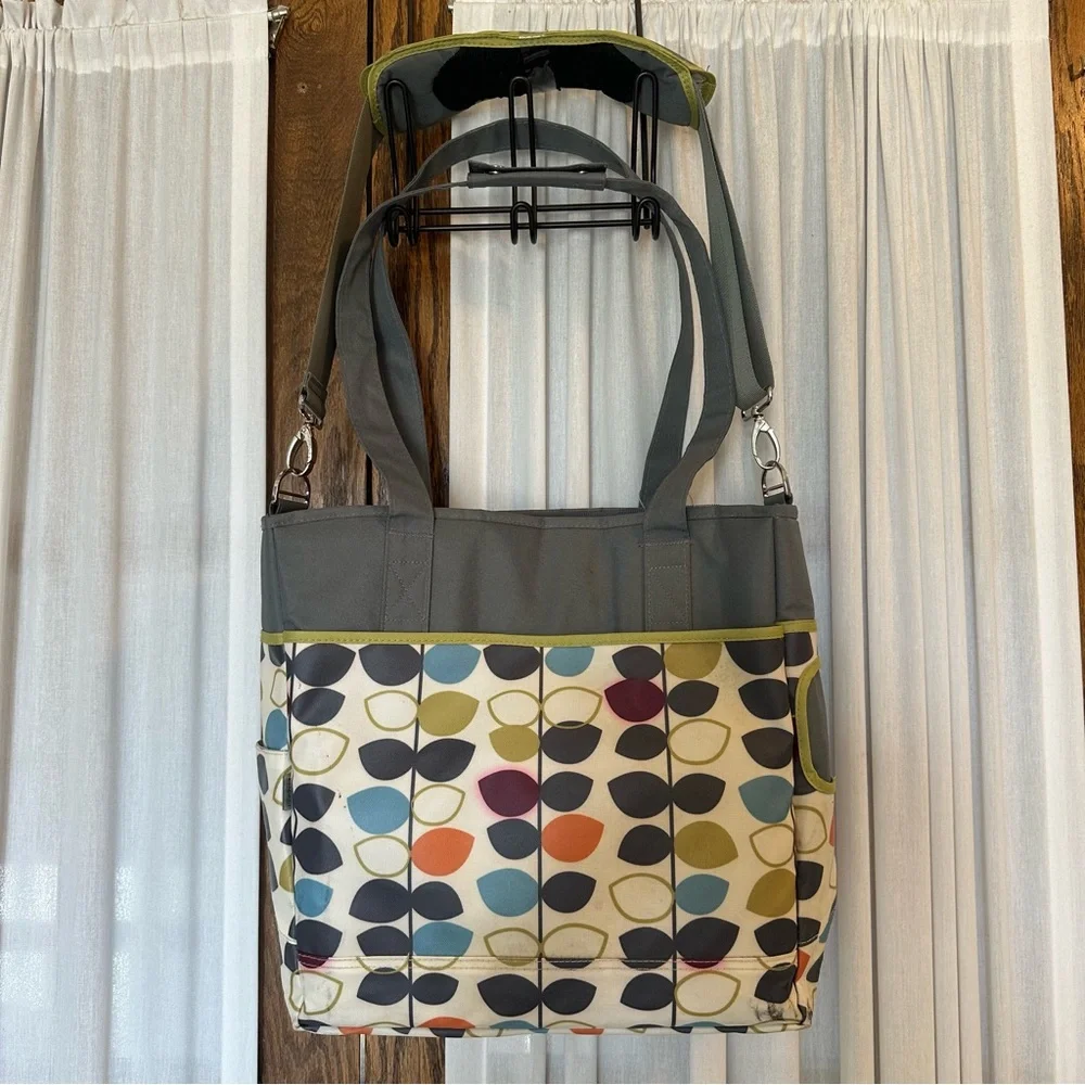 JJ Cole Collections Mode Mixed Leaf Diaper Tote Bag